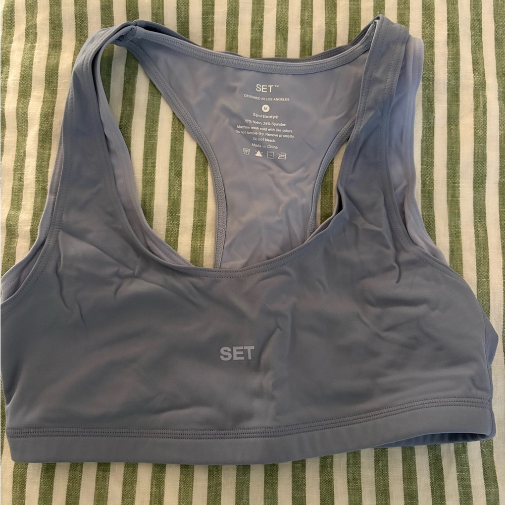 SET Active Slate Sports Bra and Leggings